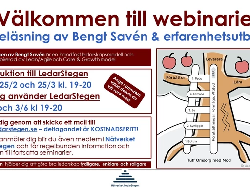 Webinarier om LedarStegen